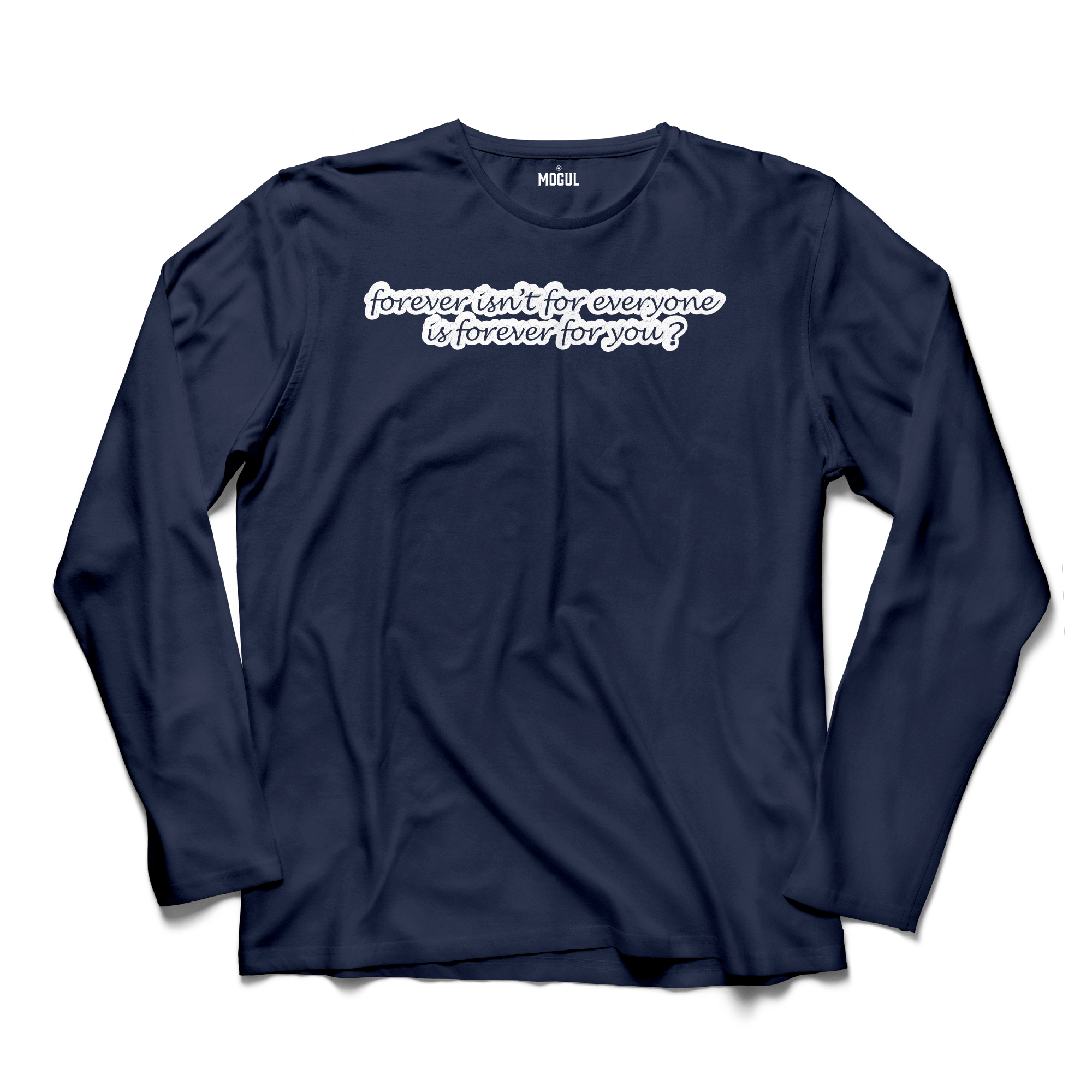 Mogul Arctic Monkeys Forever Isnt For Everyone Unisex Cotton Crewneck Full Sleeves Tee Navy Blue